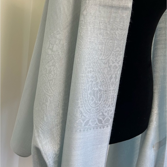 Pastel Blue Pashmina / Shawl / wrap - Picture 2 of 5